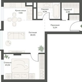 34,5 м², 1-комнатная квартира 11 150 000 ₽ - изображение 109