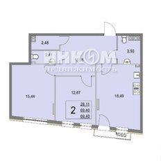 Квартира 69,2 м², 2-комнатная - изображение 3
