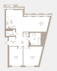 120 м², 2-комнатная квартира 132 660 000 ₽ - изображение 44