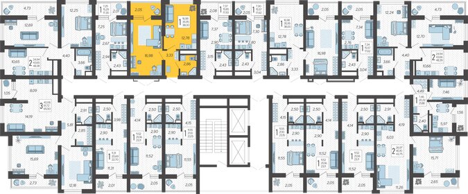 38 м², 1-комнатная квартира 15 534 400 ₽ - изображение 22