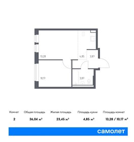 Квартира 36 м², 1-комнатная - изображение 1