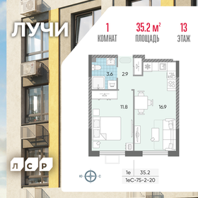 37,9 м², 1-комнатная квартира 11 500 000 ₽ - изображение 70