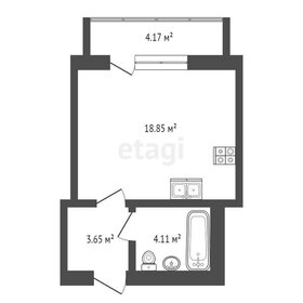 Квартира 27 м², студия - изображение 1