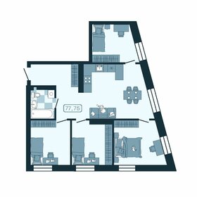 Квартира 77,8 м², 4-комнатная - изображение 1