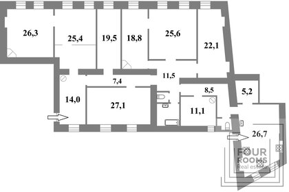 84,3 м², 5-комнатная квартира 4 500 000 ₽ - изображение 37