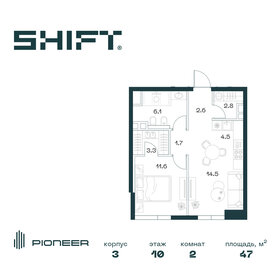 45,4 м², 2-комнатная квартира 43 793 600 ₽ - изображение 81