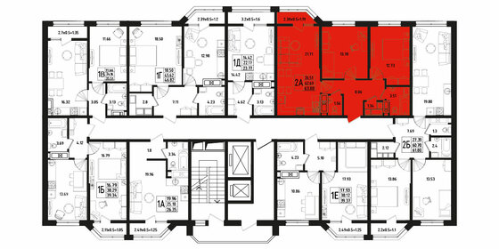 56,2 м², 2-комнатная квартира 7 800 000 ₽ - изображение 40