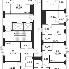 Квартира 56,6 м², 2-комнатная - изображение 3