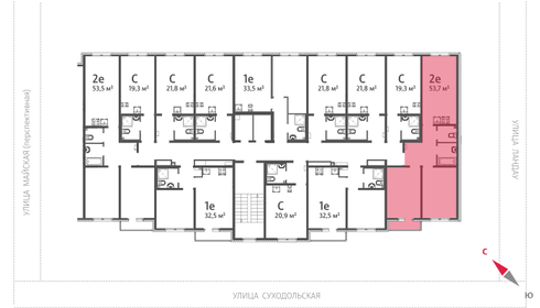 61,6 м², 2-комнатная квартира 8 200 000 ₽ - изображение 66