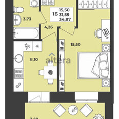 Квартира 36,2 м², 1-комнатная - изображение 2