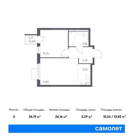 Квартира 36,2 м², 1-комнатная - изображение 1