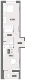 41,9 м², 1-комнатная квартира 5 655 800 ₽ - изображение 24