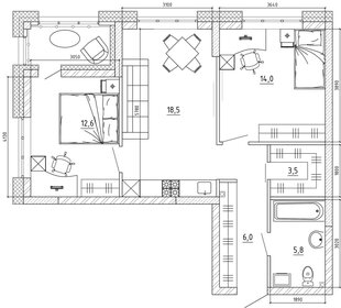 47 м², 3-комнатная квартира 6 600 000 ₽ - изображение 113