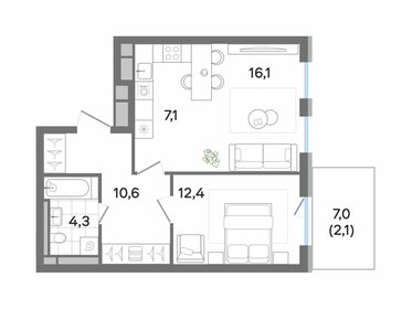13,8 м², апартаменты-студия 2 075 520 ₽ - изображение 97
