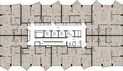 82,2 м², 3-комнатная квартира 53 244 228 ₽ - изображение 19