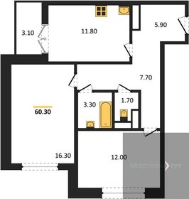 55,5 м², 2-комнатная квартира 5 400 000 ₽ - изображение 62