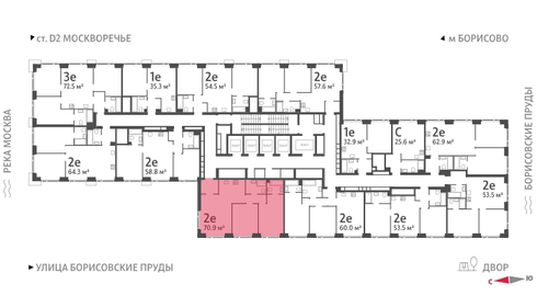 70,8 м², 2-комнатная квартира 25 365 516 ₽ - изображение 2