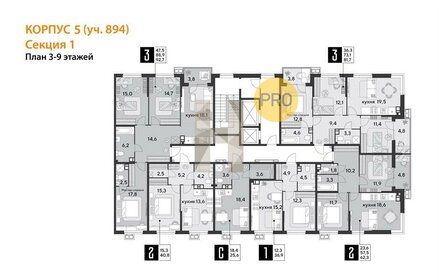 Квартира 36,9 м², 1-комнатная - изображение 2