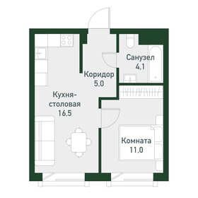 Квартира 37,5 м², 1-комнатная - изображение 1