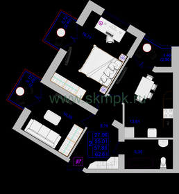 48,1 м², 2-комнатная квартира 15 873 000 ₽ - изображение 24