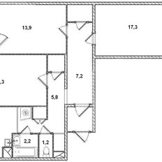 Квартира 71,9 м², 3-комнатная - изображение 3