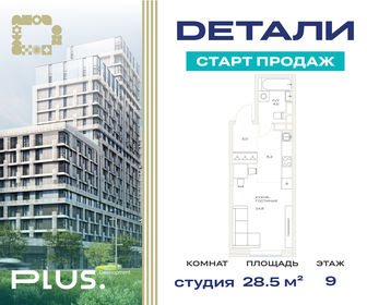 30,6 м², квартира-студия 6 490 000 ₽ - изображение 85