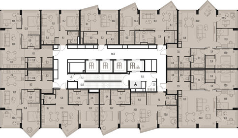 71,7 м², квартира-студия 36 950 000 ₽ - изображение 81