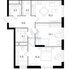 Квартира 71,8 м², 2-комнатная - изображение 1