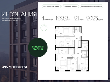 129,7 м², 4-комнатная квартира 72 203 992 ₽ - изображение 31