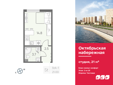 Квартира 21 м², студия - изображение 1