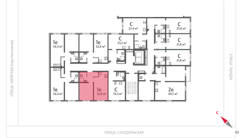 32,8 м², 1-комнатная квартира 4 036 761 ₽ - изображение 13