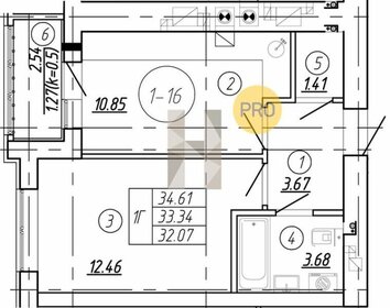 34,2 м², 1-комнатная квартира 3 230 000 ₽ - изображение 58