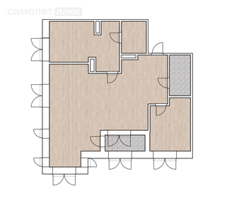 67,9 м², 3-комнатная квартира 17 000 000 ₽ - изображение 1