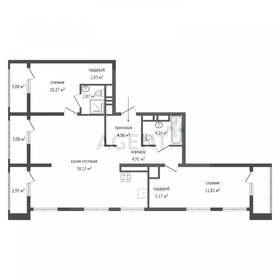 Квартира 96,7 м², 2-комнатная - изображение 1