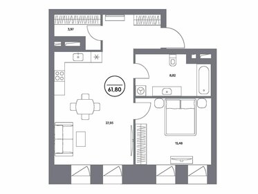 74 м², 3-комнатная квартира 69 900 000 ₽ - изображение 72