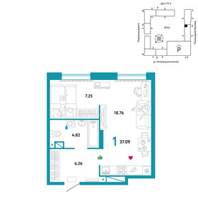 21,8 м², 1-комнатная квартира 2 950 000 ₽ - изображение 137