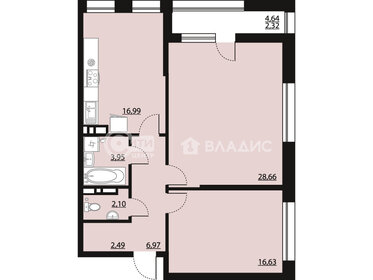 95,7 м², 3-комнатная квартира 11 800 000 ₽ - изображение 112