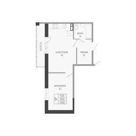 49,8 м², 1-комнатная квартира 12 500 000 ₽ - изображение 71