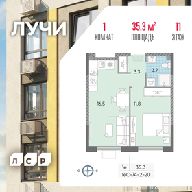 35,9 м², 1-комнатная квартира 13 208 471 ₽ - изображение 55