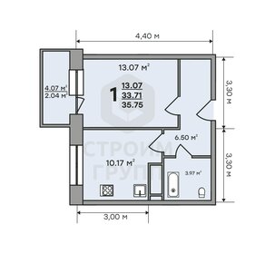 37 м², 1-комнатная квартира 4 370 000 ₽ - изображение 7