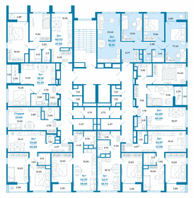 82,9 м², 3-комнатная квартира 12 450 000 ₽ - изображение 42