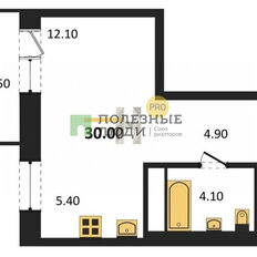 Квартира 30 м², студия - изображение 2