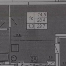 Квартира 30 м², студия - изображение 1