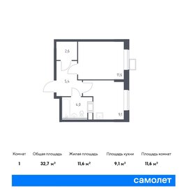 34,3 м², 1-комнатная квартира 7 446 213 ₽ - изображение 12