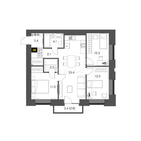 108,6 м², 3-комнатная квартира 6 500 000 ₽ - изображение 6