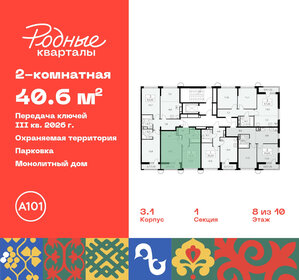 Квартира 40,6 м², 2-комнатная - изображение 2