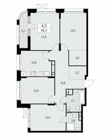 164,2 м², 5-комнатная квартира 37 376 196 ₽ - изображение 16