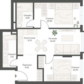 77 м², 3-комнатная квартира 28 800 000 ₽ - изображение 109