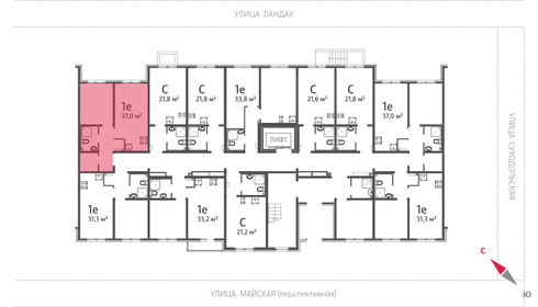 Квартира 37 м², 1-комнатная - изображение 2