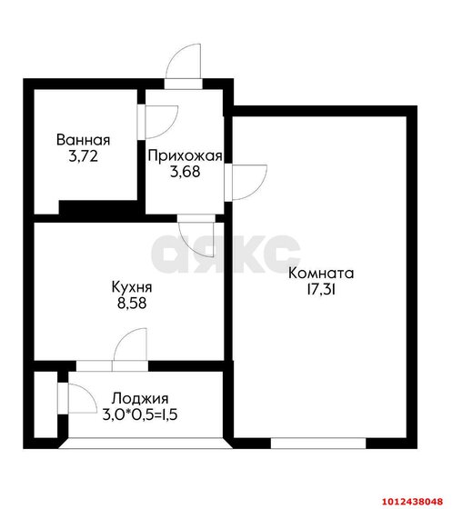 35 м², 1-комнатная квартира 4 100 000 ₽ - изображение 1